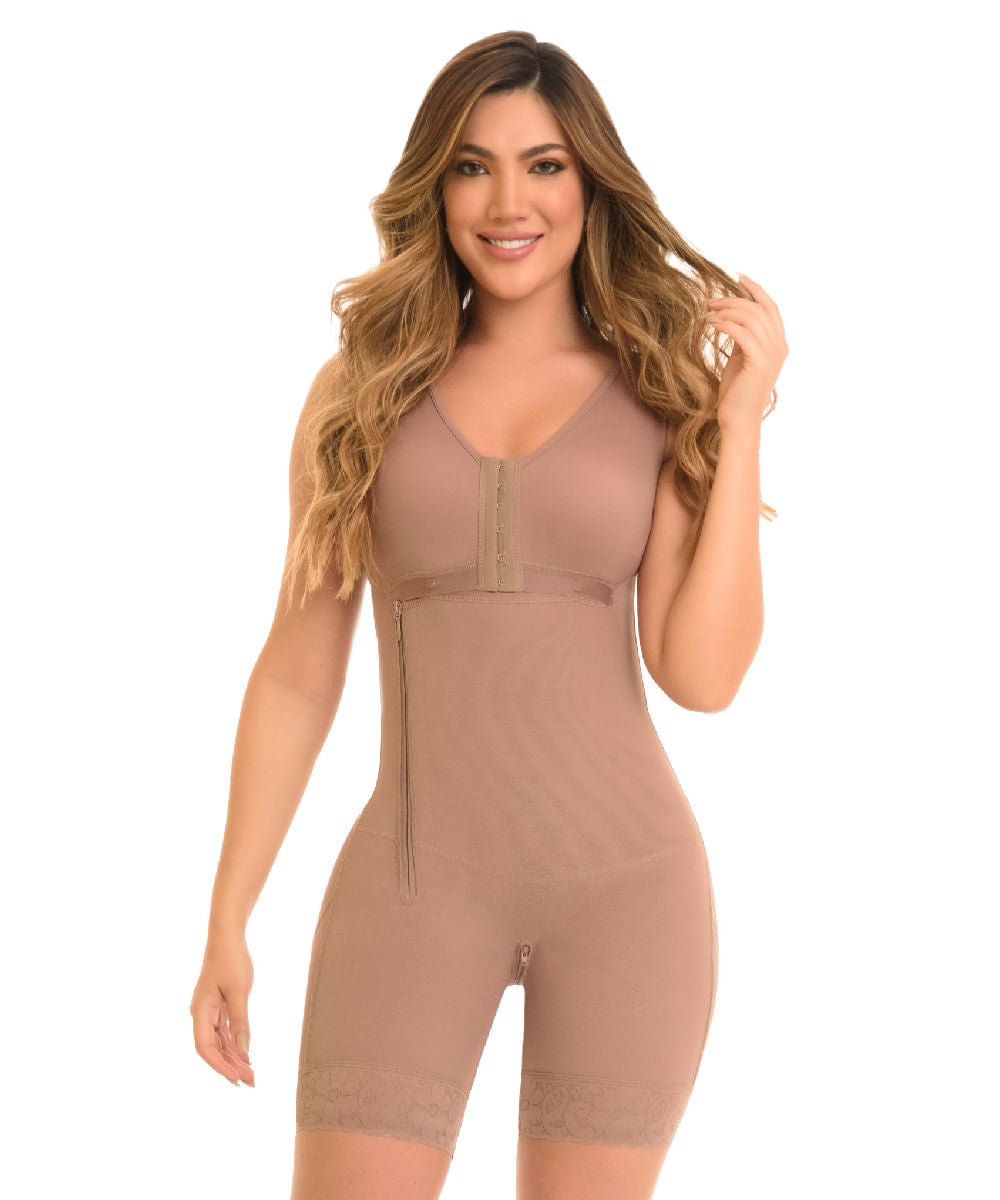 Half Leg Closure Shapewear With Bra Ref. 09375